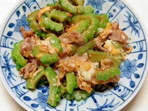 ゴーヤと豚肉の甘辛炒め